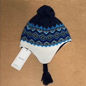 Cozy Knit Hat with Ear Flaps and Pom-Pom